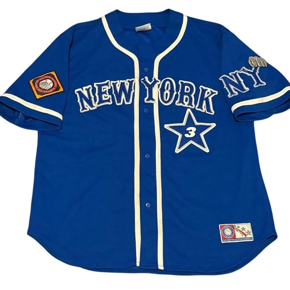 New York Blue Baseball Jersey - Rare!!!!